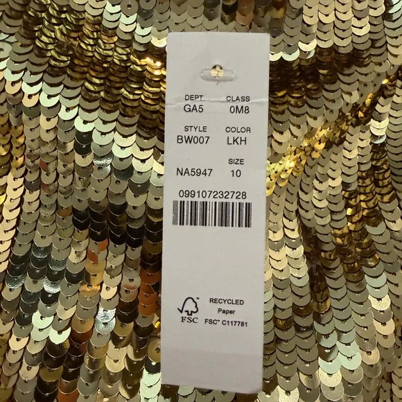 J. Crew Collection Gold Sequin Midi Skirt - Picture 9 of 10